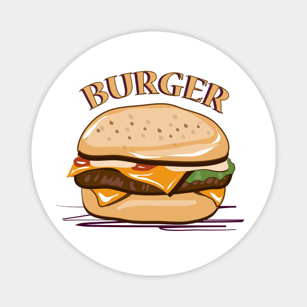 Burger Magnet by dddesign